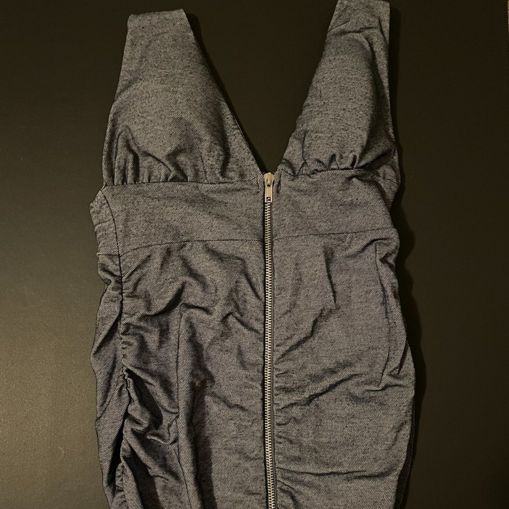 Women's Stretchy Denim Dress Mini Dress Blue Sleeveless